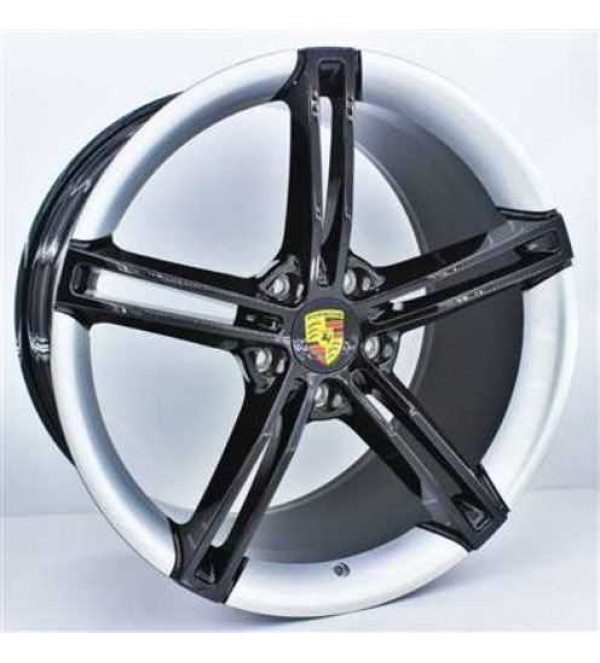 9.5X21 5X130 ET60 71.6 BLACK+WHITE 9.5X21 5X130 ET60 71.6 BLACK+WHITE